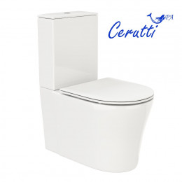 УЦЕНКАУнитаз напольный Ceruttispa САНТА (SANTA) CT8916 безободковый, широкий (665x410x835)
