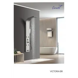 Душевая панель Ceruttispa ВИКТОРИЯ (VICTORIA) BR CT9980 из нержавеющей стали, цвет матовая нержавеющая сталь