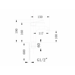 Набор из латуни IDA: смесители для раковины, ванны и штанга BOCH MANN BM10429