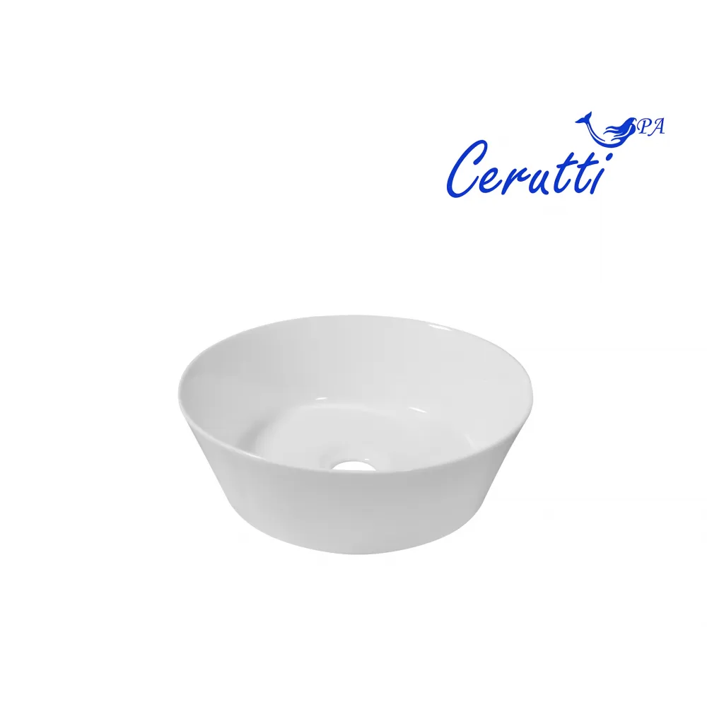 Раковина CR0079A накладная, белая, круглая, 360х360х120 Ceruttispa