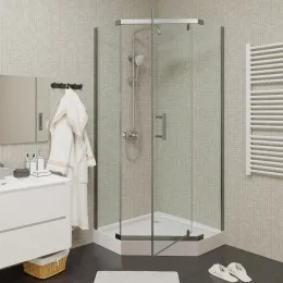 Уголок ZPE911TE душевой PARLY с поддоном (90х90х192)