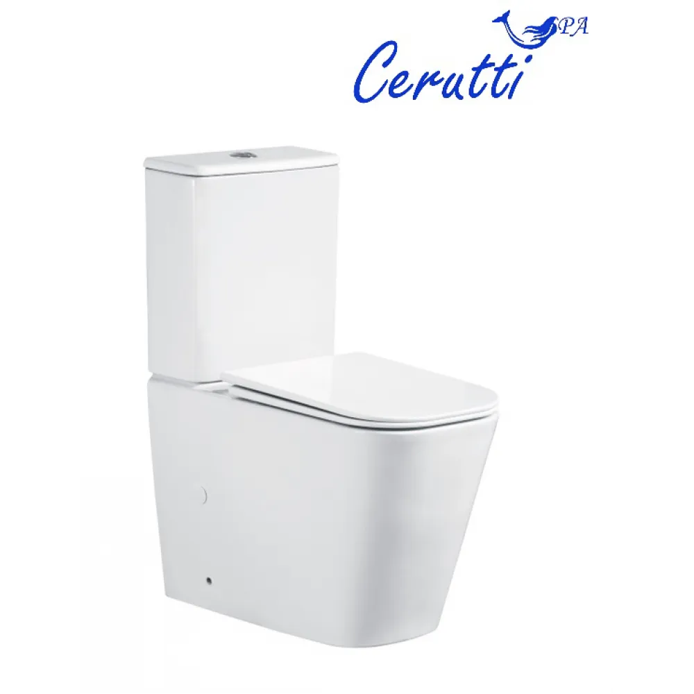 Унитаз MANLIO Tornado напольный безободковый CT10618 (630х350х805)  Ceruttispa