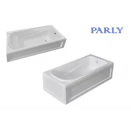 Ванна акриловая с каркасом БЕЗ экрана ORTIZ (1700x700x520) приставная, белая PARLY