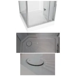 Кабина BELLA90T душевая без крыши Ceruttispa (90x90x215-225)