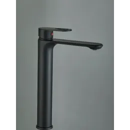 Смеситель SANTA XLB для раковин, BOCH MANN BM8597 высокий ЧЕРНЫЙ матовый