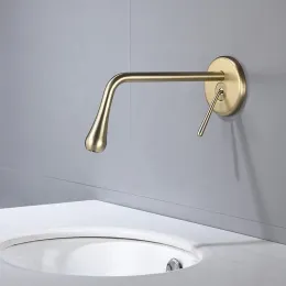 Смеситель TROPFEN-MG, встраиваемый в стену, для раковины, матовый золотой BOCH MANN BM8927