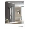 Панель VICTORIA BR душевая из нержавеющей стали с форсунками Ceruttispa CT9980, цвет матовая нержавеющая сталь