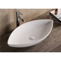 Раковина накладная Ceruttispa CR7093A (700х375х140) белая, лодочка