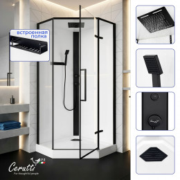 Душевая кабина Ceruttispa АМИ (AMI) P (90х90х215)