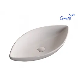 Раковина накладная Ceruttispa CR7093A (700х375х140) белая, лодочка