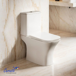 Унитаз напольный Ceruttispa ВЕТТОРЕ (VETTORE) CT7192 безободковый (650x340x770)