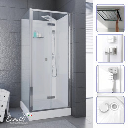 Душевая кабина Ceruttispa БЕЛЛА (BELLA) 90T (90x90x215-225)
