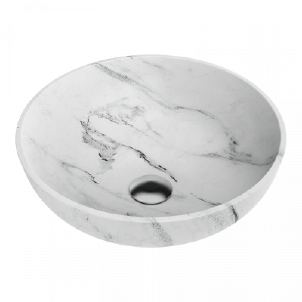 Omoikiri Hitomi-WH Marble Natceramic/WH Marble