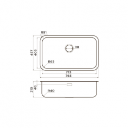 Omoikiri Omi 76-U/I-IN нерж. сталь/нержавеющая сталь