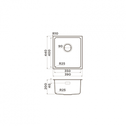 Omoikiri Tadzava 39-U/I-GM нерж. сталь/вороненая сталь