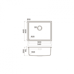 Omoikiri Tadzava 54-U/I-IN нерж. сталь/нержавеющая сталь