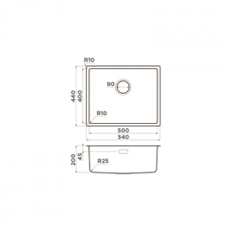 Omoikiri Tadzava 54-U/I Ultra-GM нерж. сталь/вороненая сталь