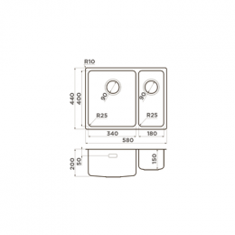 Omoikiri Tadzava 58-2-U/I-L-IN нерж. сталь/нержавеющая сталь