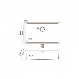 Omoikiri Tadzava 75-U/I-IN нерж. сталь/нержавеющая сталь