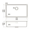 Omoikiri Tadzava 75-U/I Ultra 15-IN нерж. сталь/нержавеющая сталь