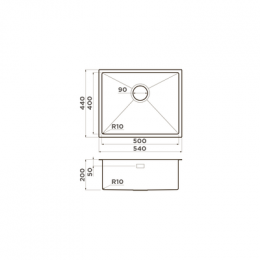Omoikiri Taki 54-U/IF-IN нерж. сталь/нержавеющая сталь