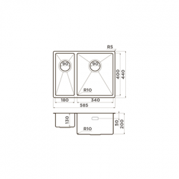 Omoikiri Taki 58-2-U/IF-R-IN нерж. сталь/нержавеющая сталь
