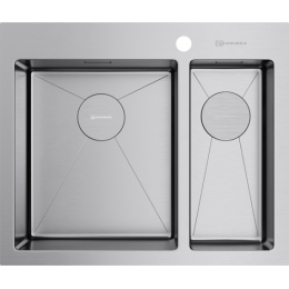 Omoikiri Akisame 60-2-L-IN нерж. сталь/нержавеющая сталь