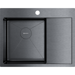 Omoikiri Akisame 65-L-GM нерж. сталь/вороненая сталь