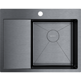 Omoikiri Akisame 65-R-GM нерж. сталь/вороненая сталь