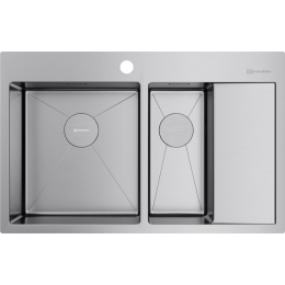 Omoikiri Akisame 78-2-L-IN нерж. сталь/нержавеющая сталь