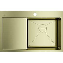 Omoikiri Akisame 78-R-LG нерж. сталь/светлое золото