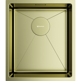 Omoikiri Taki 38-U/IF-LG нерж. сталь/светлое золото