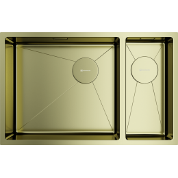 Omoikiri Taki 69-2-U/IF-L Side-LG нерж. сталь/светлое золото