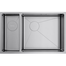 Omoikiri Taki 69-2-U/IF-R Side-IN нерж. сталь/нержавеющая сталь