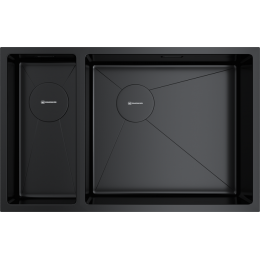 Omoikiri Taki 69-2-U/IF-R Side-GB нерж. сталь/графит