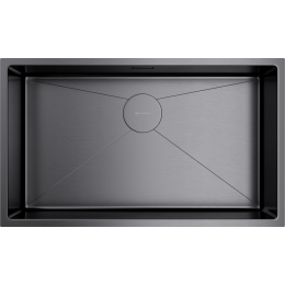 Omoikiri Taki 74-U/IF-GM нерж. сталь/вороненая сталь