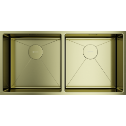 Omoikiri Taki 86-2-U/IF-LG нерж. сталь/светлое золото