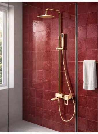 Душевая стойка Boheme Q 148-GG: современный акцент в золоте