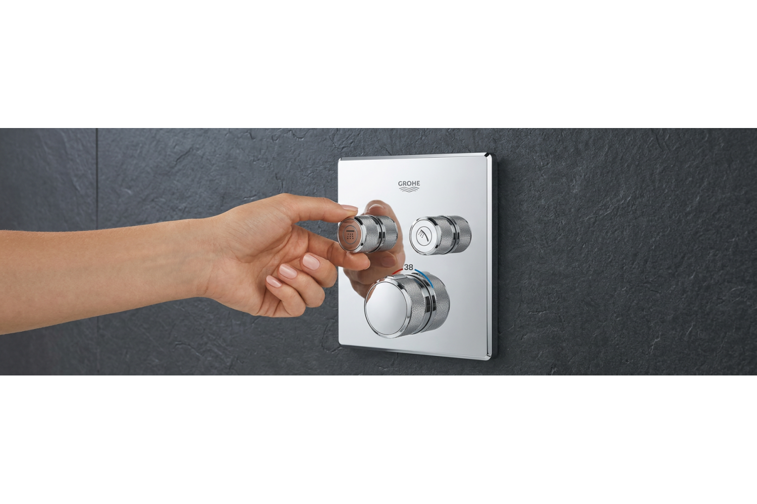 GROHE Grohtherm SmartControl — внешняя часть термостата