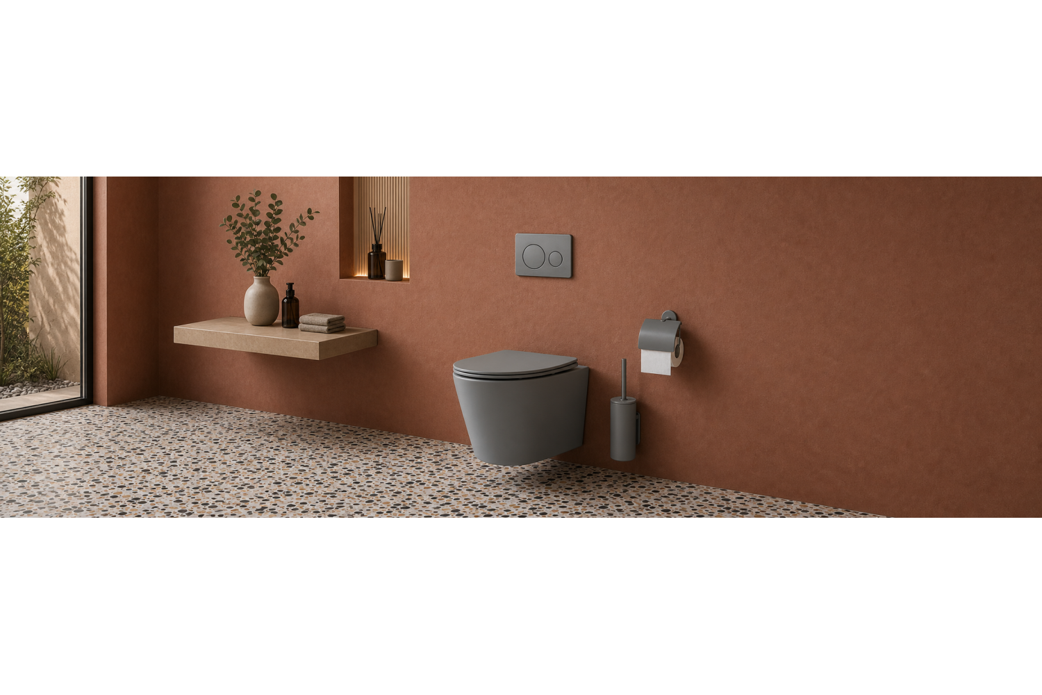Унитаз подвесной Ceramicanova Balearica CN6000MH (матовый антрацит) — стиль и безупречная гигиена