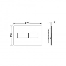 TECE TECEsolid Панель смыва для унитазов Белый матовый 9240433