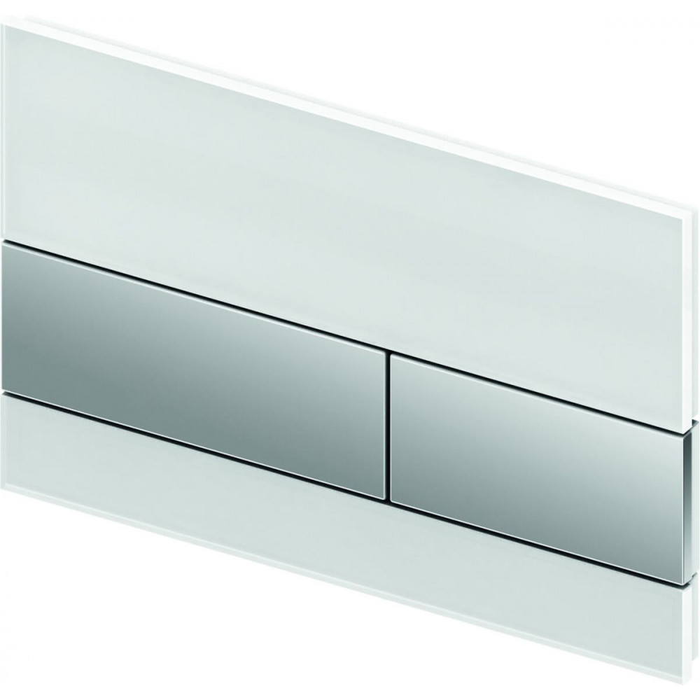 TECE TECEsquare панель смыва с двумя клавишами стеклянная сатин 9240806