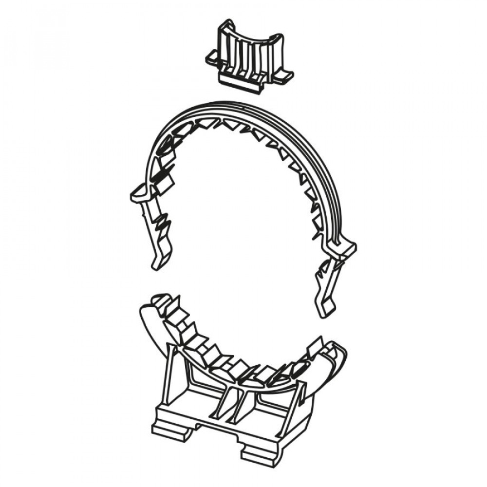 Держатель фанового отвода в комплекте, TECE