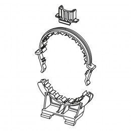 Держатель фанового отвода в комплекте, TECE