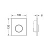 TECE TECEloop Urinal панель смыва для писсуара пластиковая Белый антибактериальная 9242640