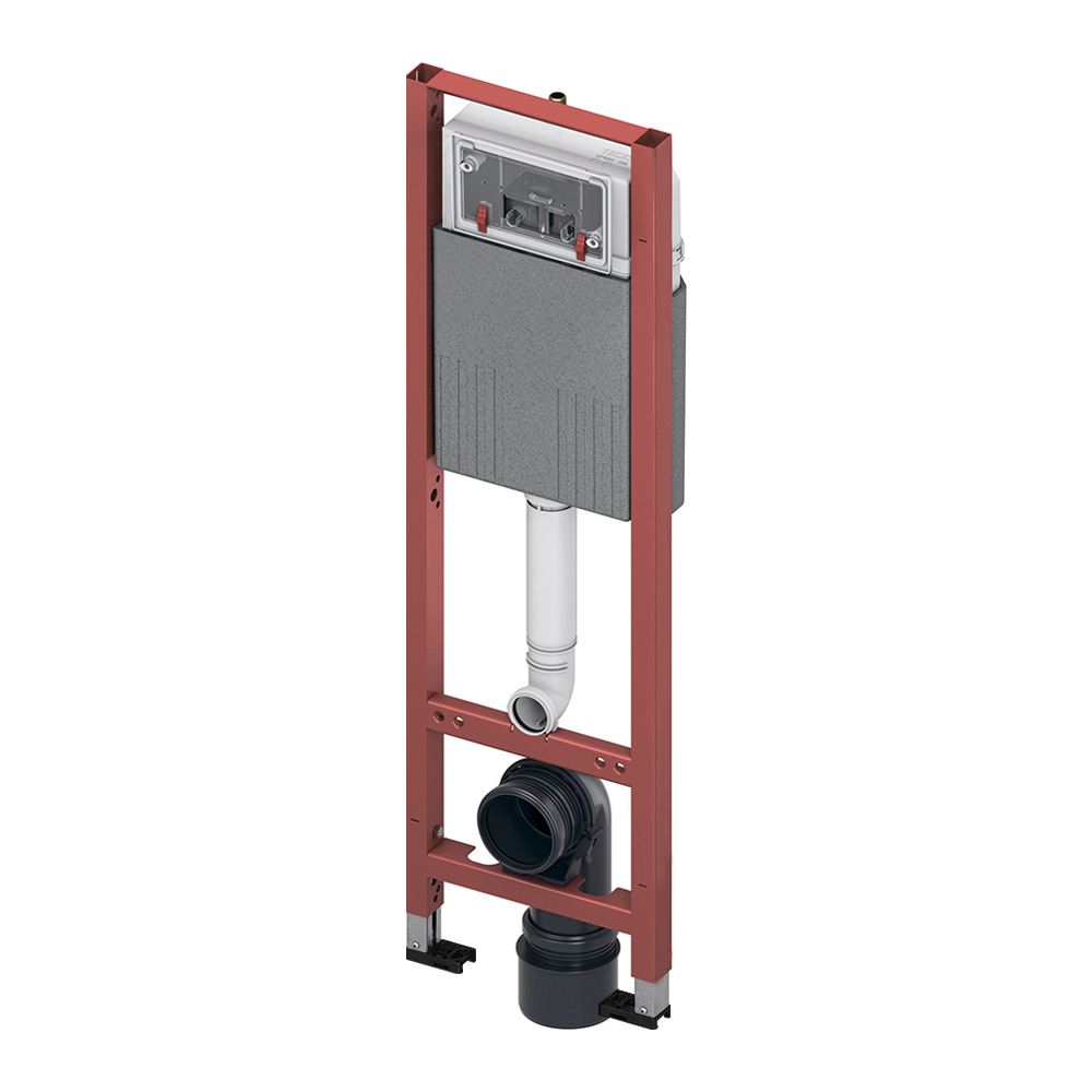 Узкая инсталляция TECE TECEbase для подвесного унитаза, с бачком, ширина 320 мм, высота 1120 мм, 9400440