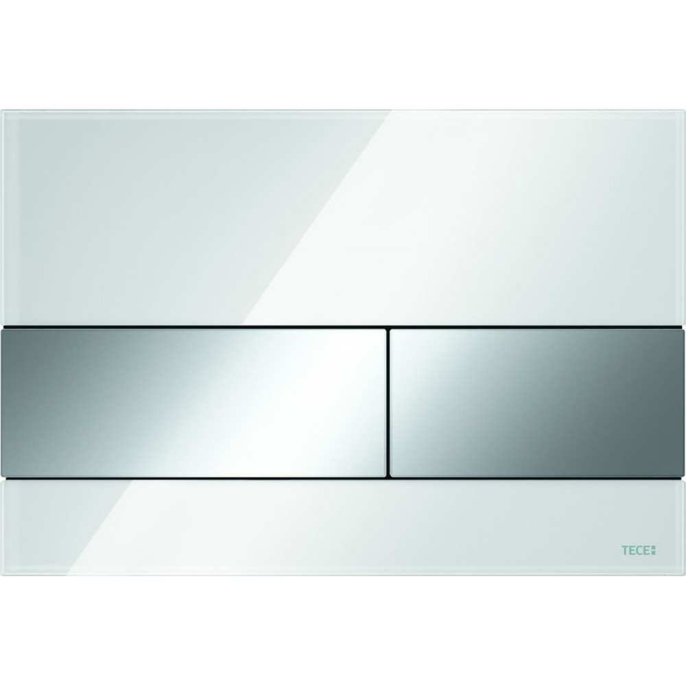 TECE TECEsquare панель смыва с двумя клавишами стеклянная клавиши хром глянцевый 9240802