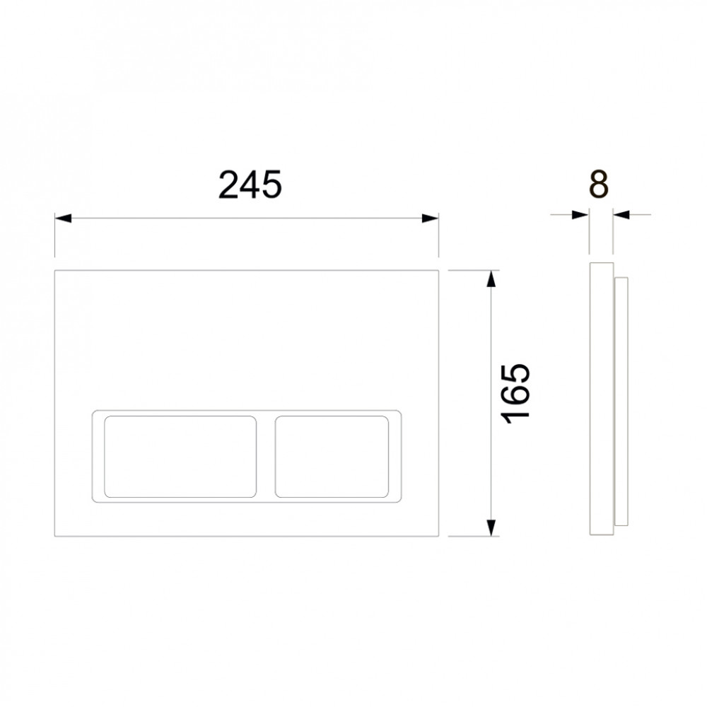 TECE TECEspring V Комплект TECEspring для установки подвесного унитаза с панелью смыва TECEspring V панель смыва хром глянцевая S955201
