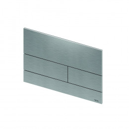 TECE 9240830 TECEsquare II Металлическая панель смыва унитаза II для системы с двойным смывом, цвет нержавеющая сталь, сатин (с покрытием против отпечат