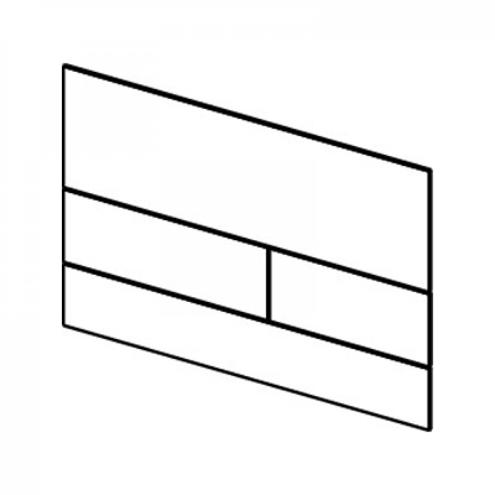 TECEsquare II PVD Металлическая панель смыва для унитазов с цветным PVD покрытием сатин никелированный покрытие против отпечатков пальцев 9240843